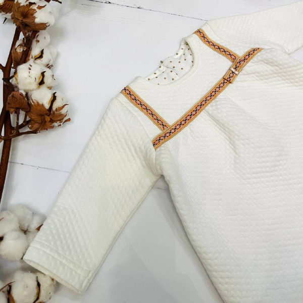 Платье для новорожденной девочки Bebika (17/30-1), состав: 80% натуральный хлопок, 20% полиэстер